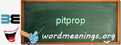 WordMeaning blackboard for pitprop